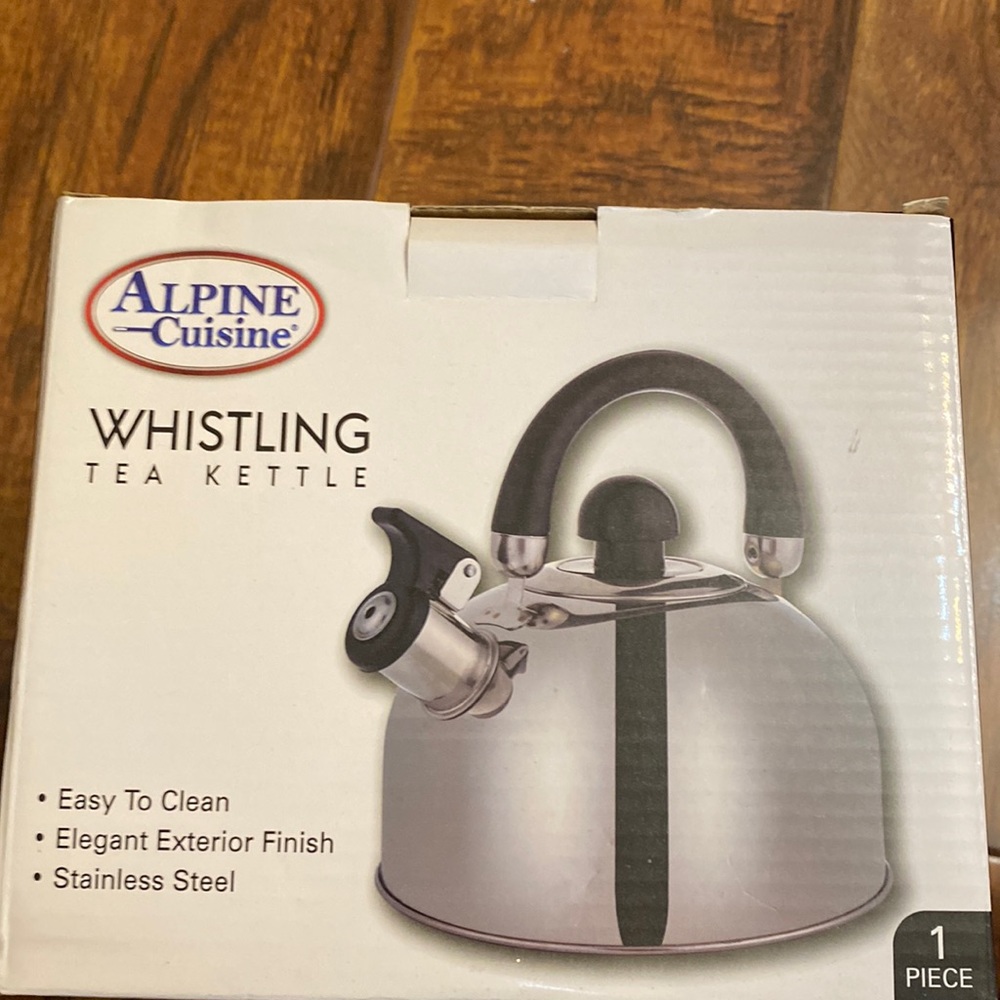 New alpine whistling tea kettle